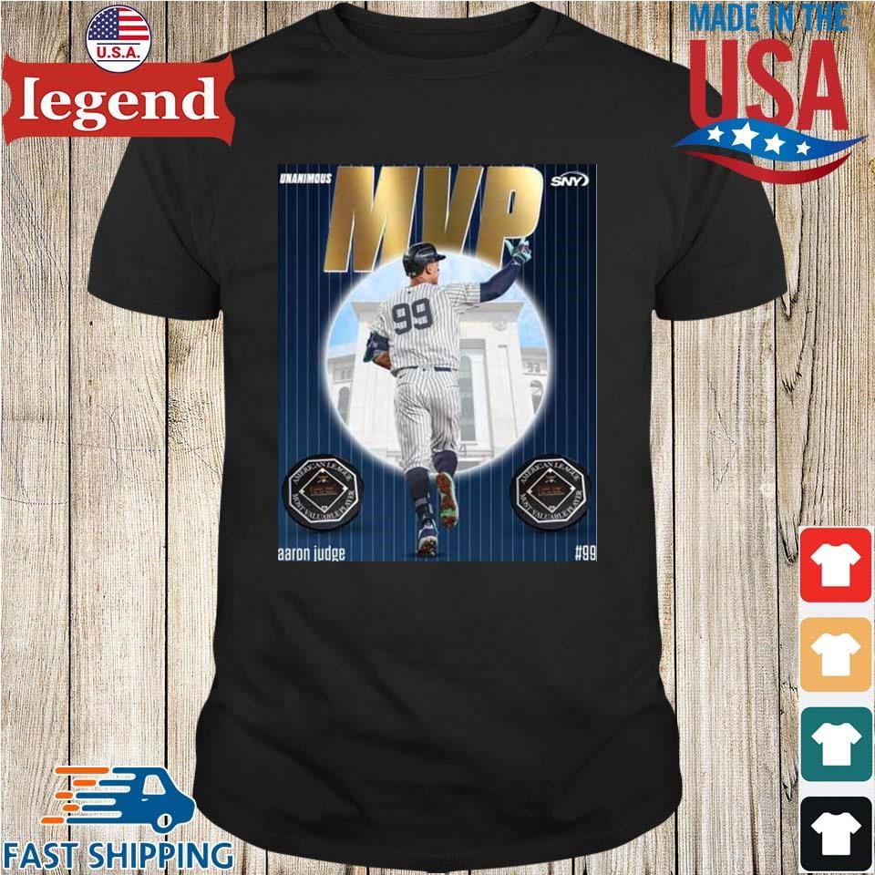 Unanimous Aaron Judge MLB New York Yankees American League MVP 2024 Poster Shirt