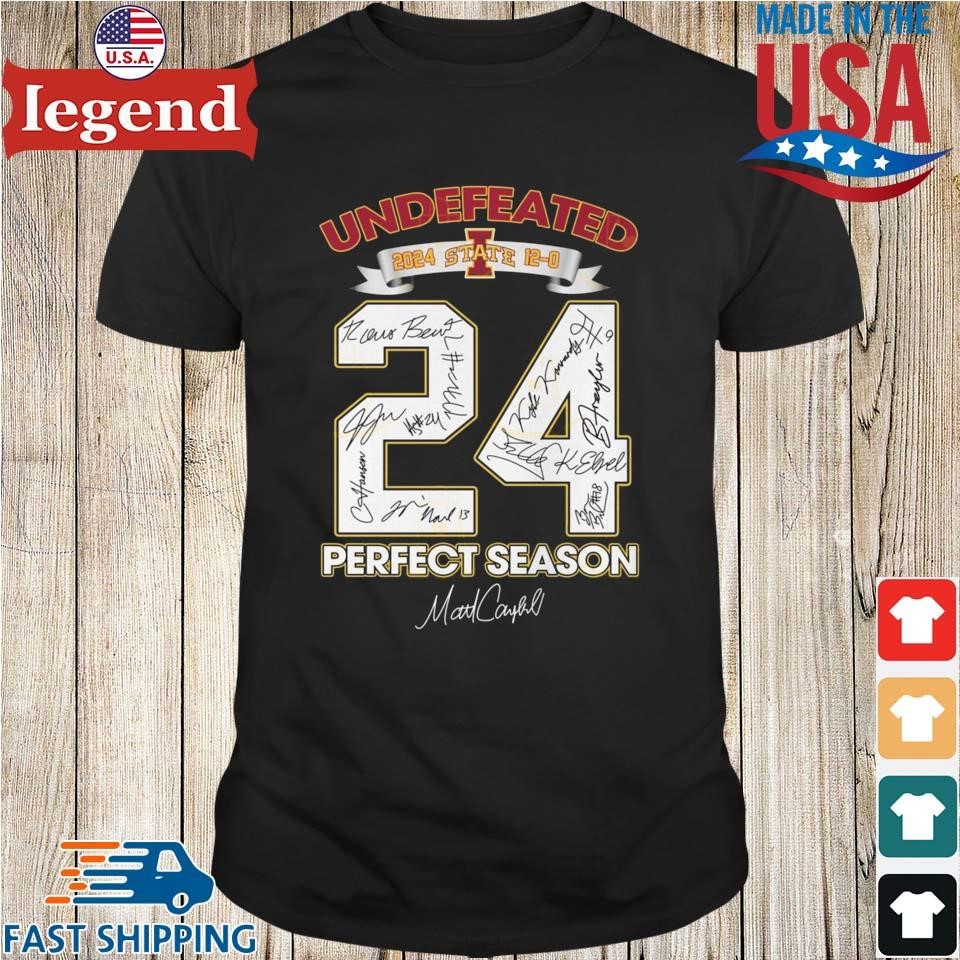 Undefeated Iowa State Cyclones Perfect Season Signatures 2024 Shirt