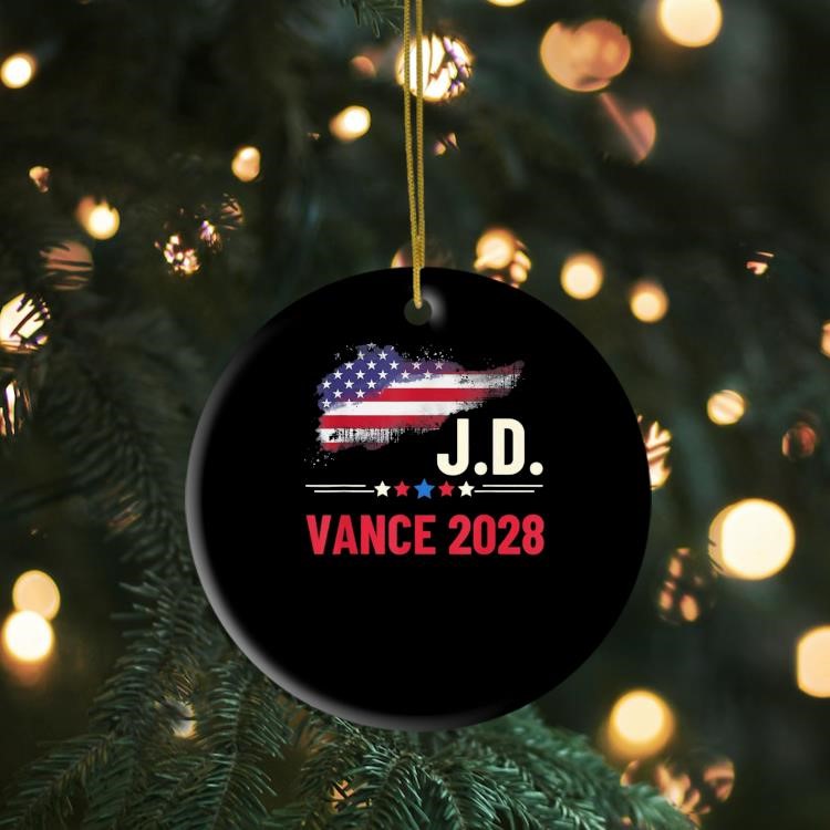 Vance 2028 President US Flag Election Campaign JD Vance 2028 Ornament