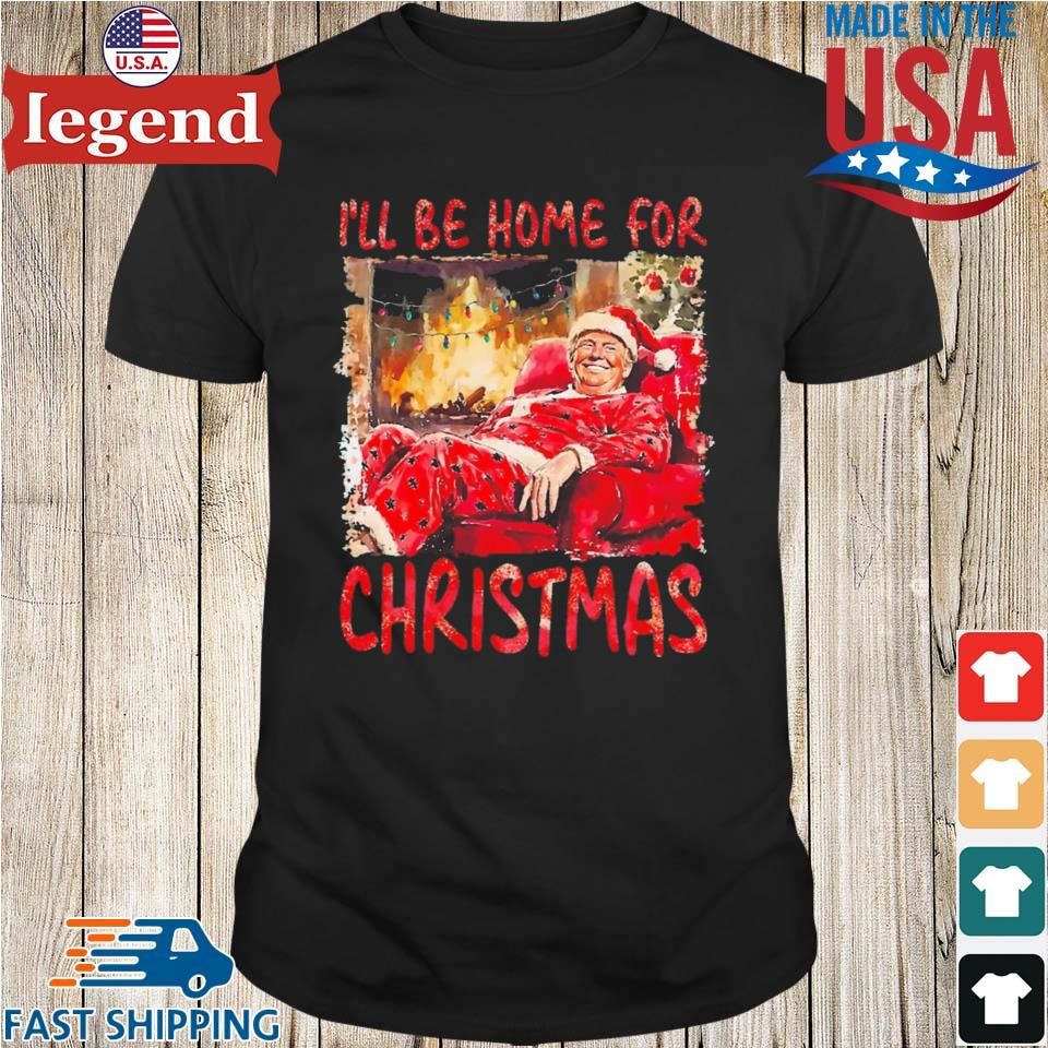 Vintage Funny Humorous Trump I'll Be Home For Christmas, Santa Trump Sweater