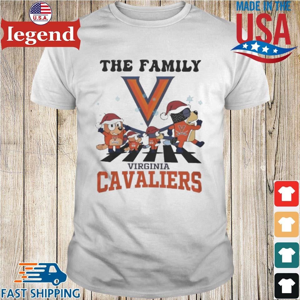 Virginia Cavaliers X Family Bluey Merry Christmas 2024 Shirt