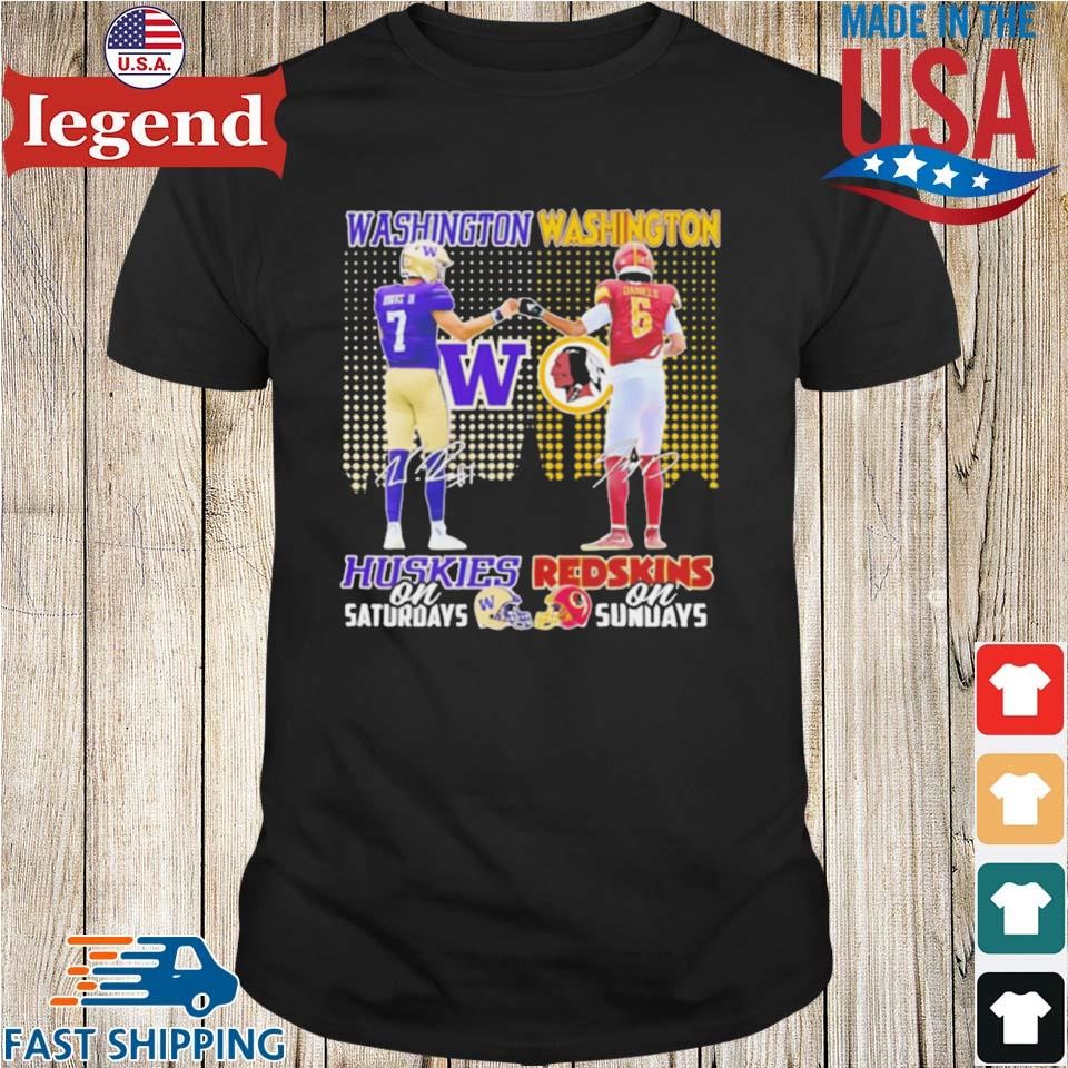 Washington Huskies On Saturdays X Washington Redskins On Sundays Shirt