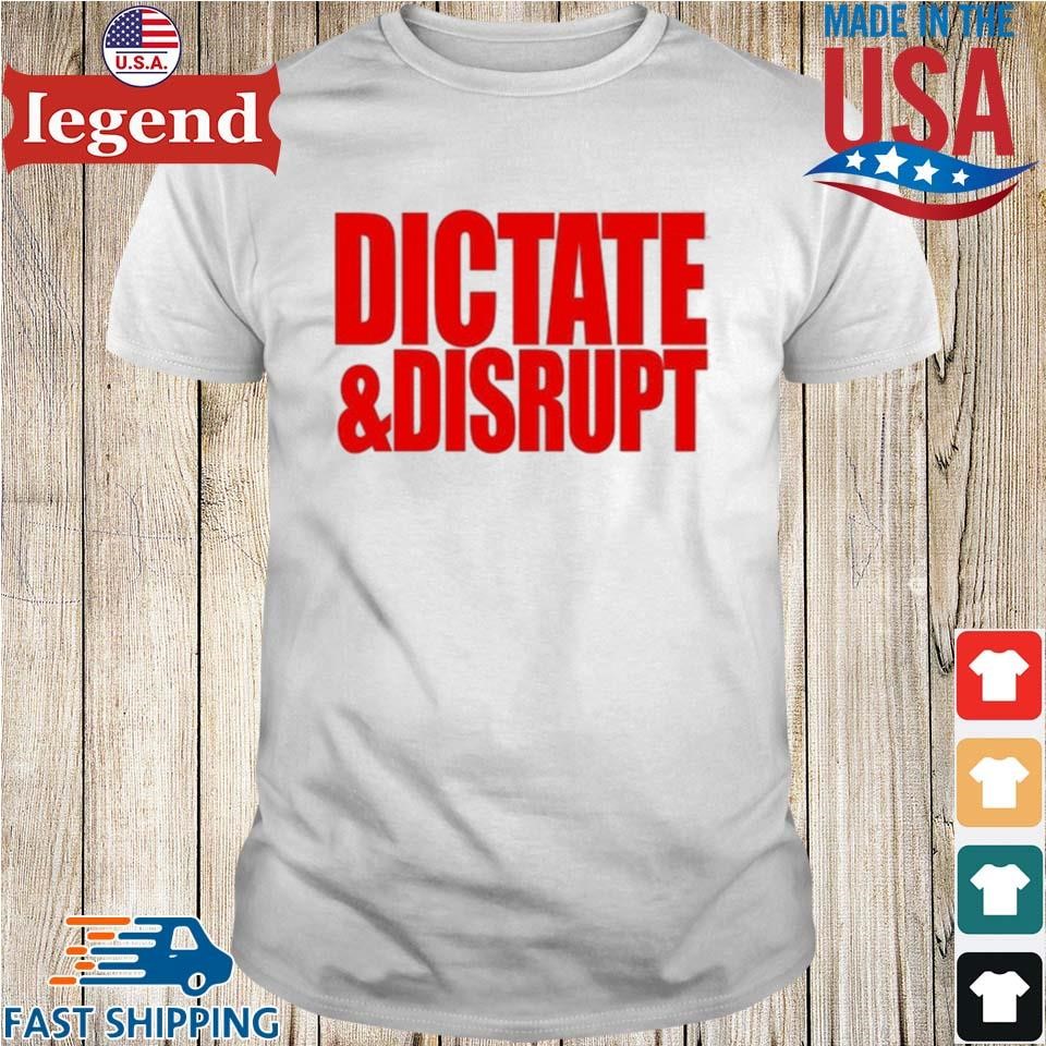 Yolett Mccuin Wearing Dictate And Disrupt Shirt