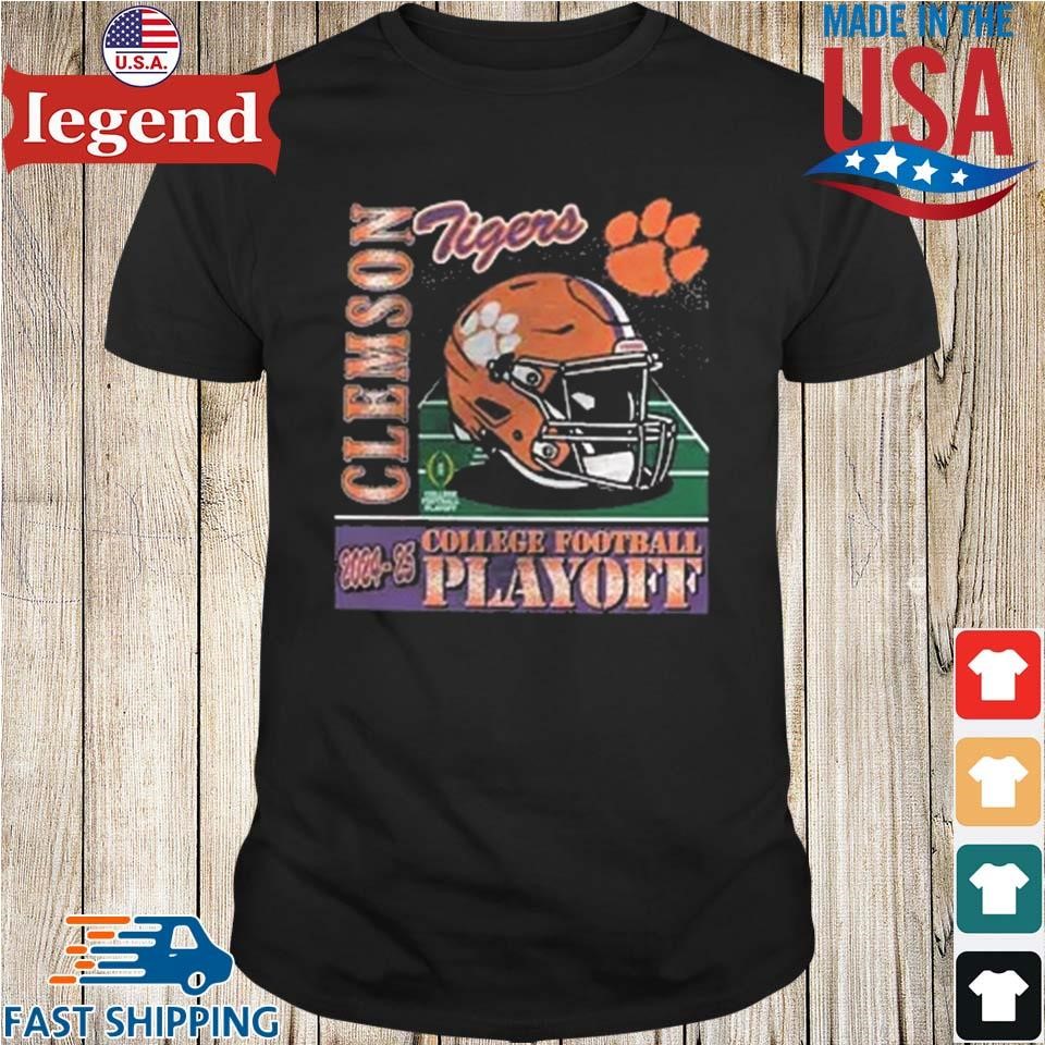 2024-25 College Football Playoff Helmet Clemson Tigers NCAA Division Helmet Shirt