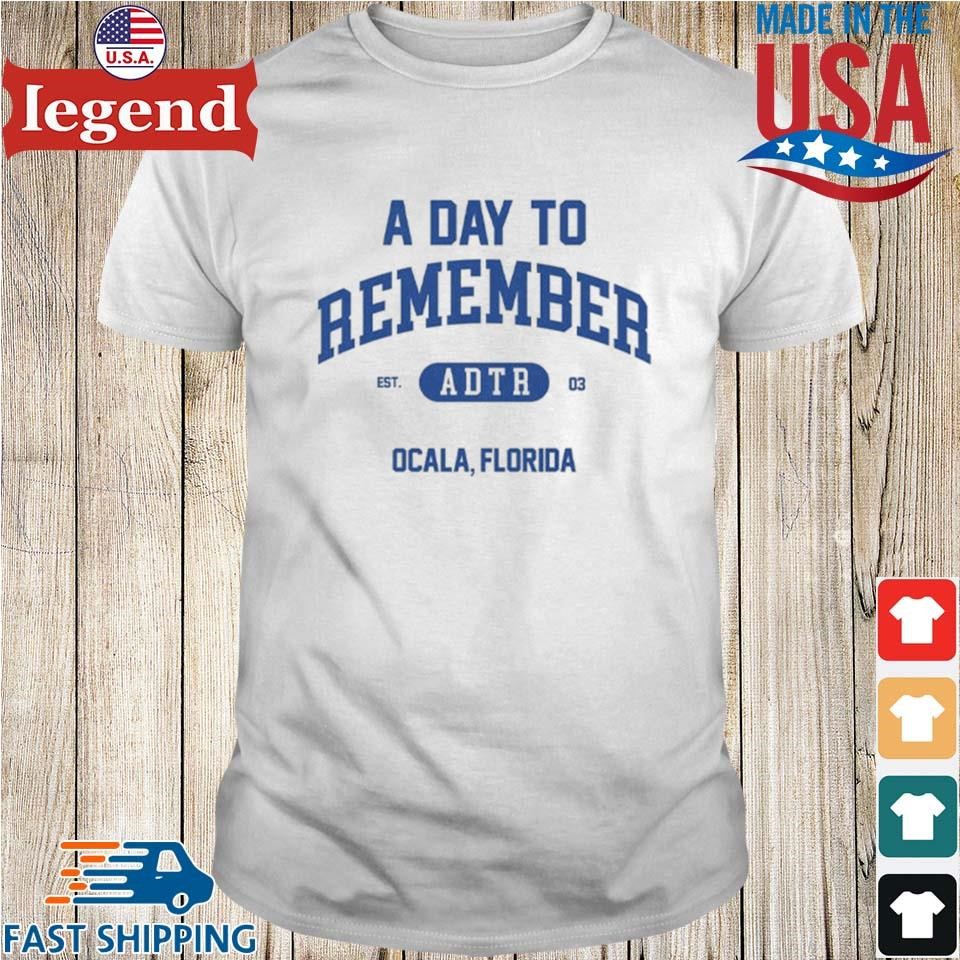 A Day To Remember Merchandise Heaviest Pop Punk Ocala Florida Shirt