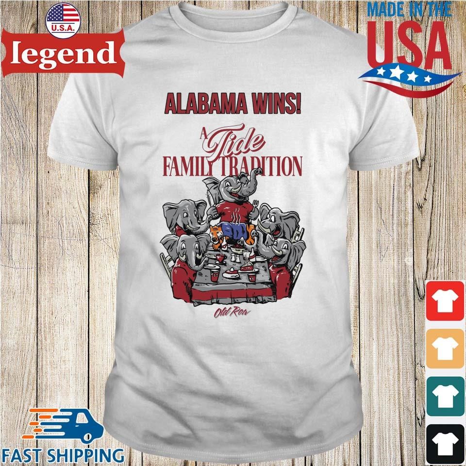 Alabama Crimson Tide Vs Auburn Tigers A Tide Family Tradition 2024 Iron Bowl Alabama Wins Shirt