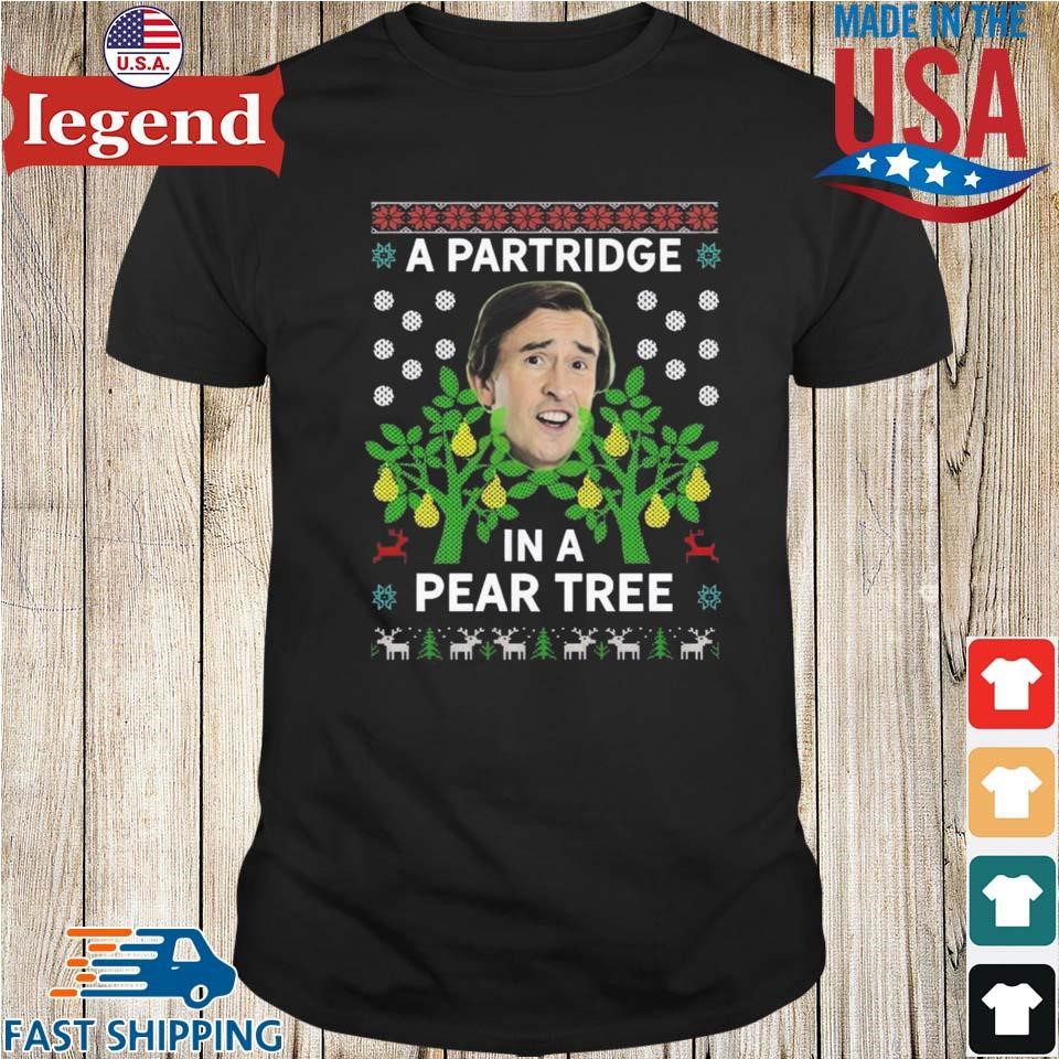 Alan Partridge In A Pear Tree Ugly Christmas 2024 Shirt