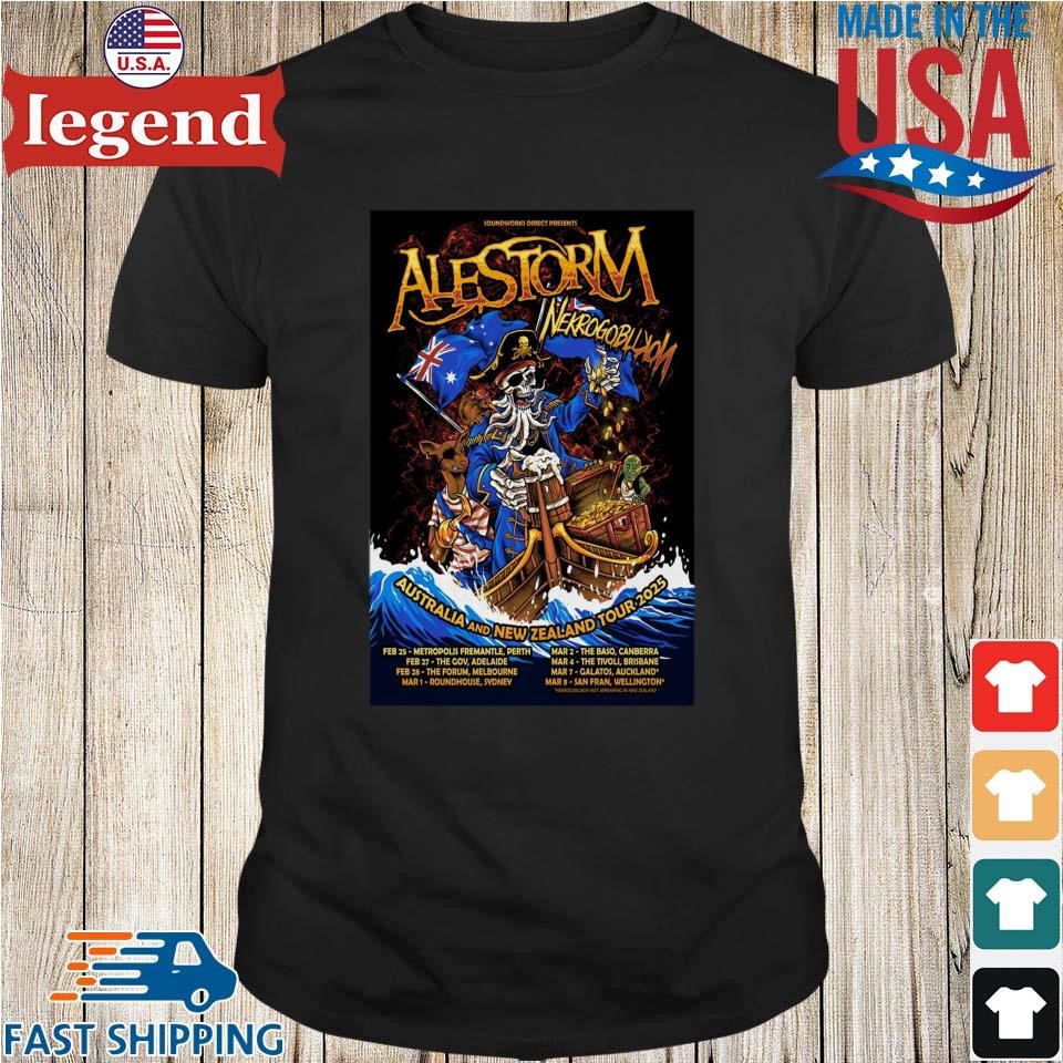 Alestorm & Nekrogoblikon Australia And New Zealand Tour 2025 Shirt