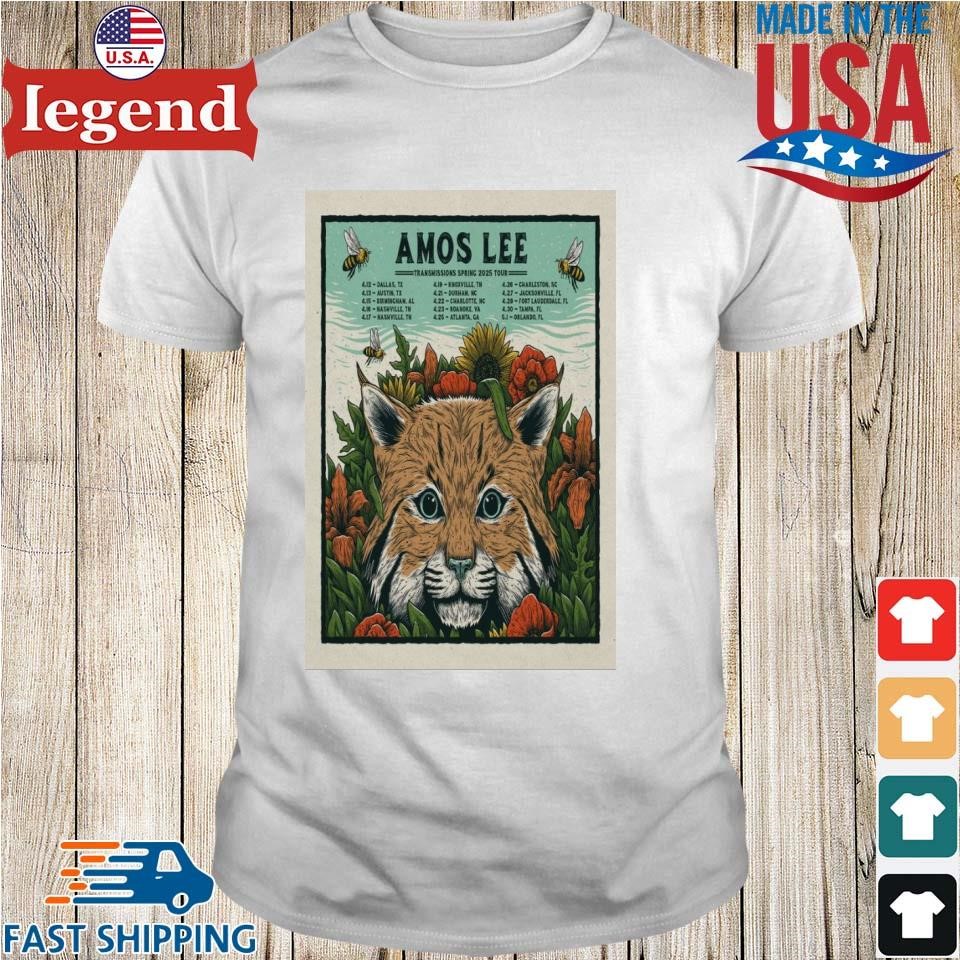 Amos Lee The Transmissions Spring Tour 2025 T-shirt