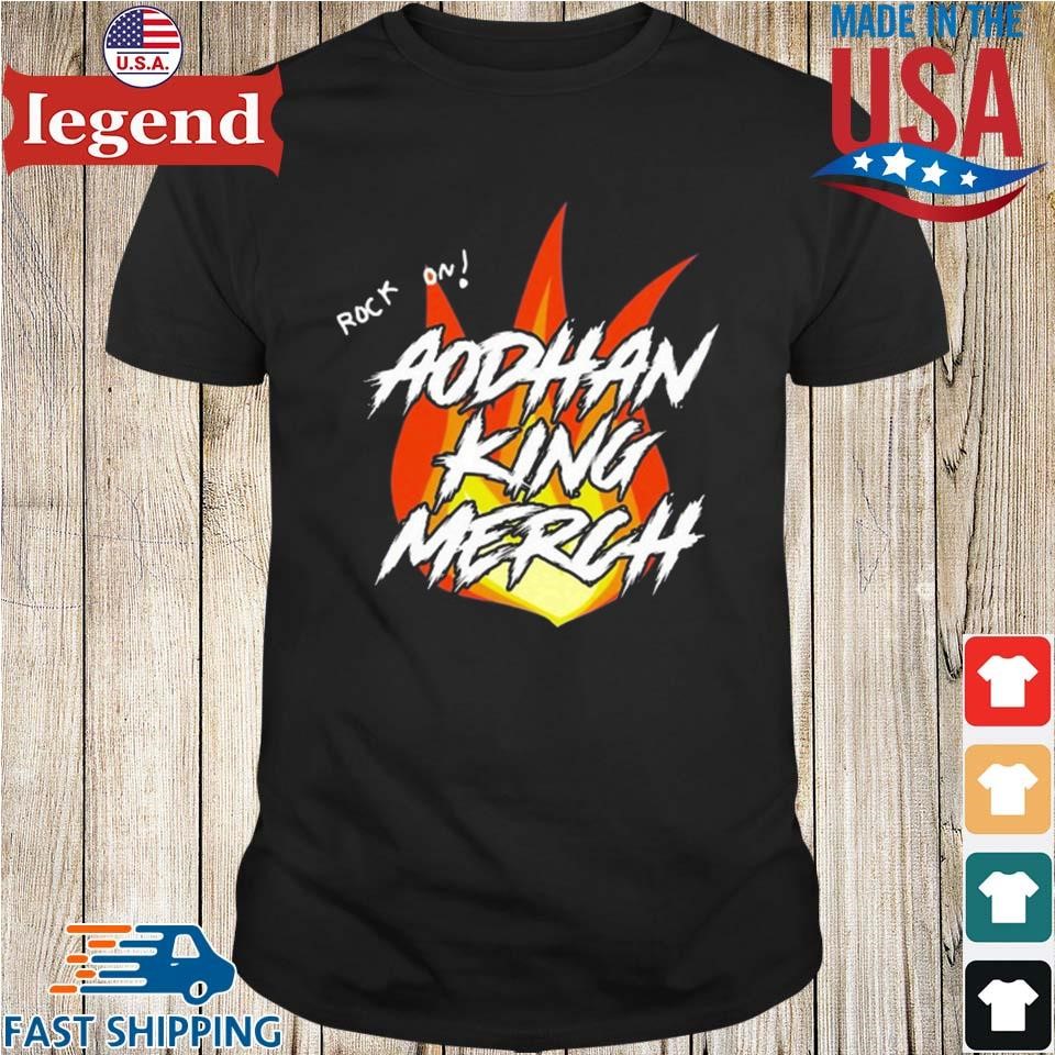 Aodhan King Rock On Flames Shirt