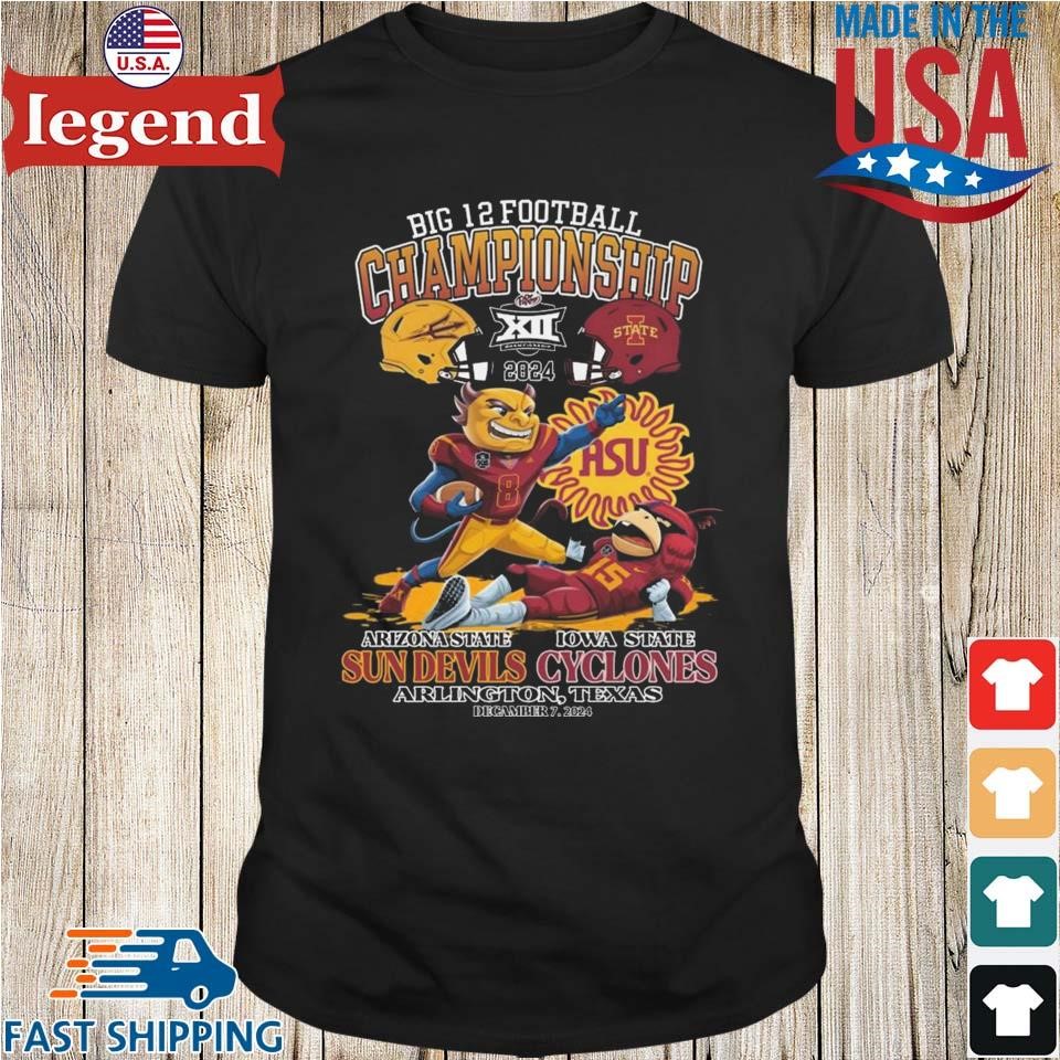 Arizona State Sun Devils Dr. Pepper Big 12 Champions 2024 Best Cyclones Shirt