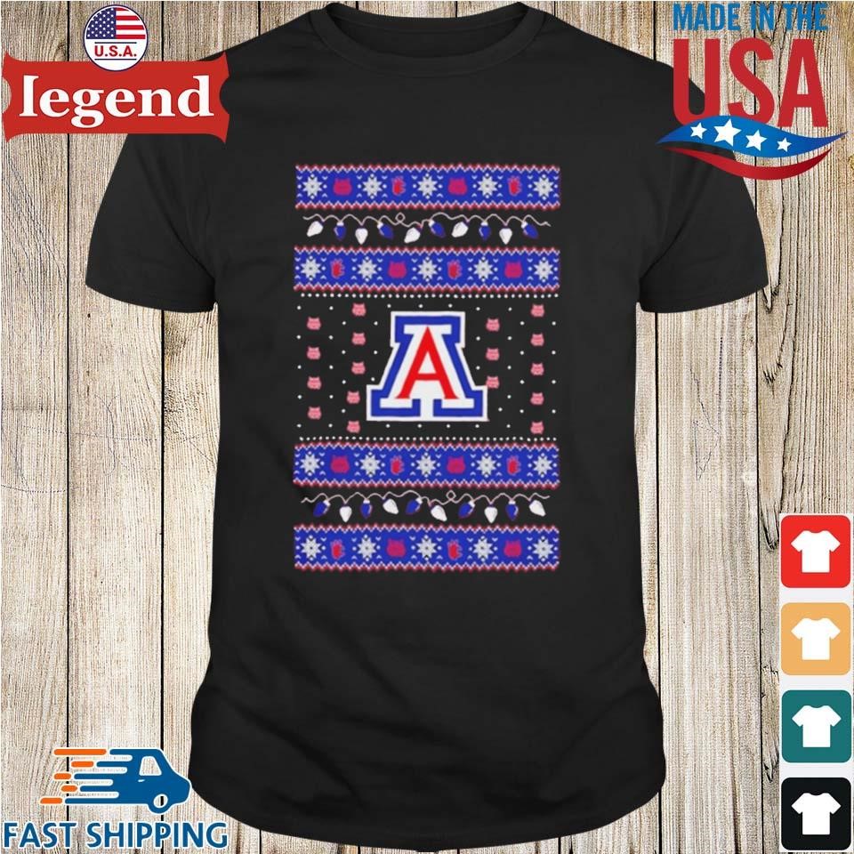 Arizona Wildcats Logo Ugly Christmas Light Shirt