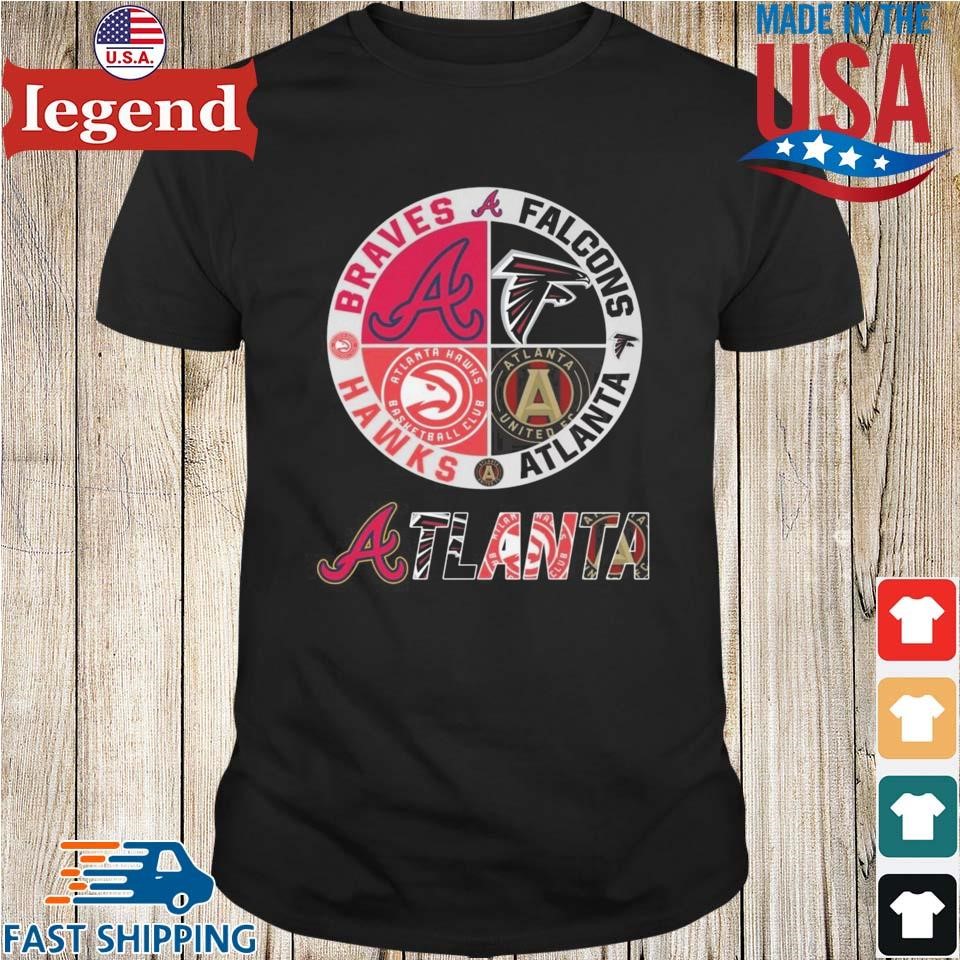 Atlanta Braves Atlanta Falcons Atlanta Hawks Atlanta United FC 2024 Shirt