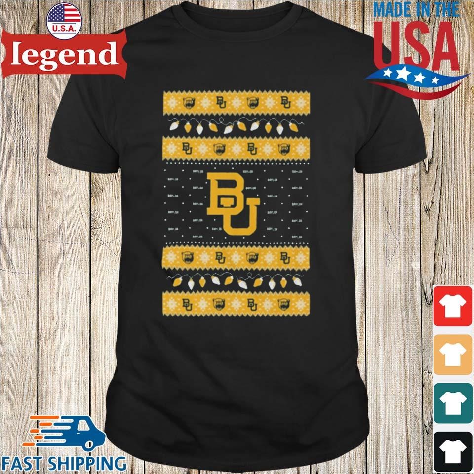 Baylor Bears Logo Ugly Christmas Light Shirt