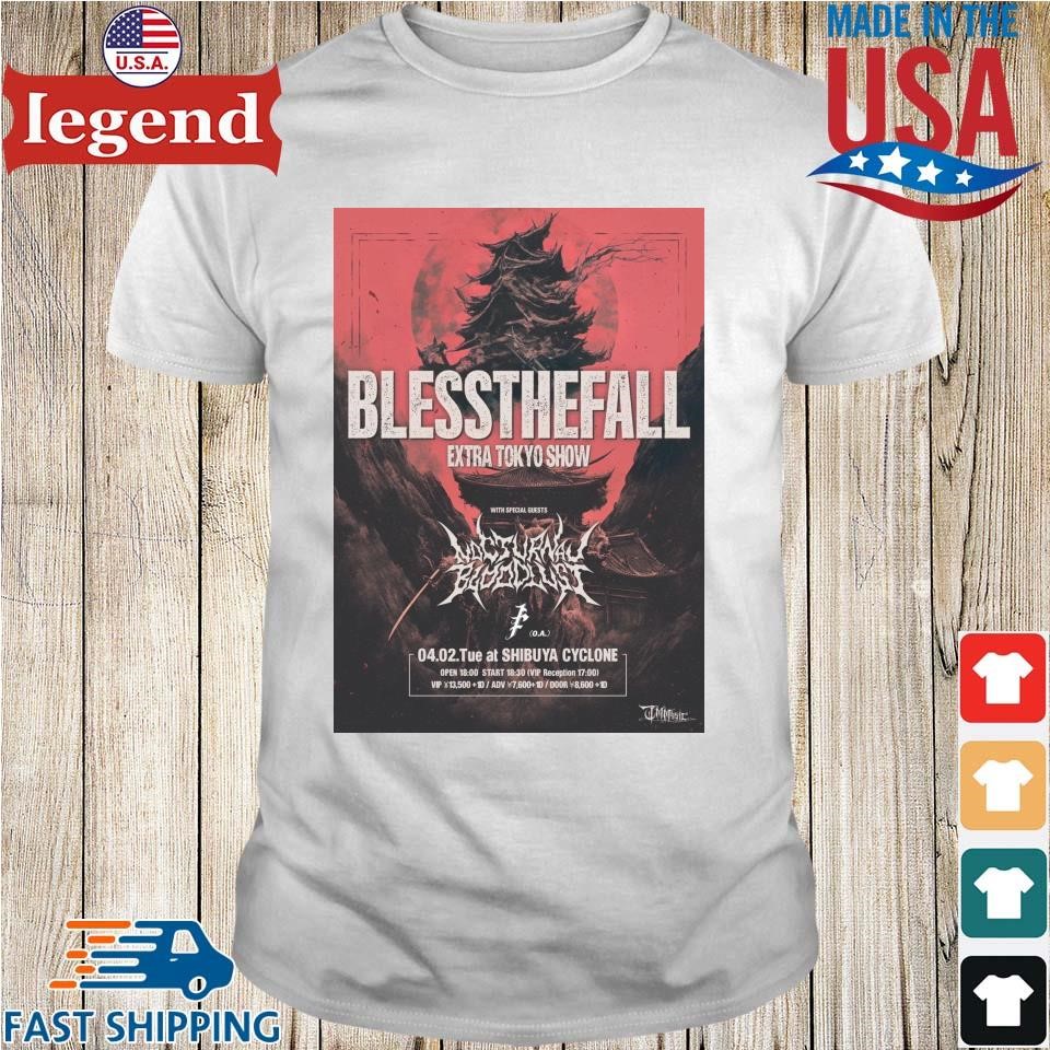 Blessthefall Japan Tour 2024 Shirt