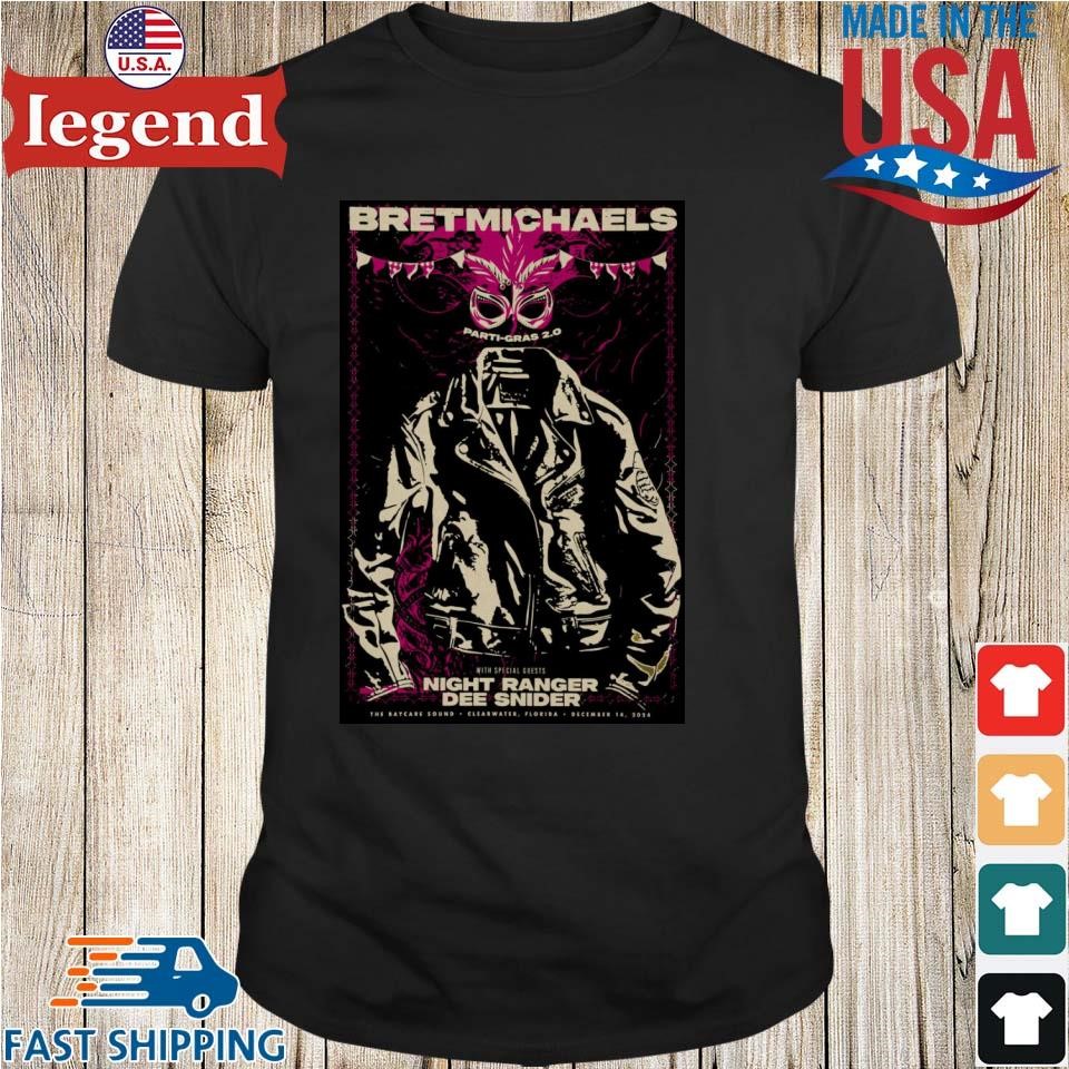 Bret Michaels Tour Clearwater, FL Dec 14 2024 Poster Shirt