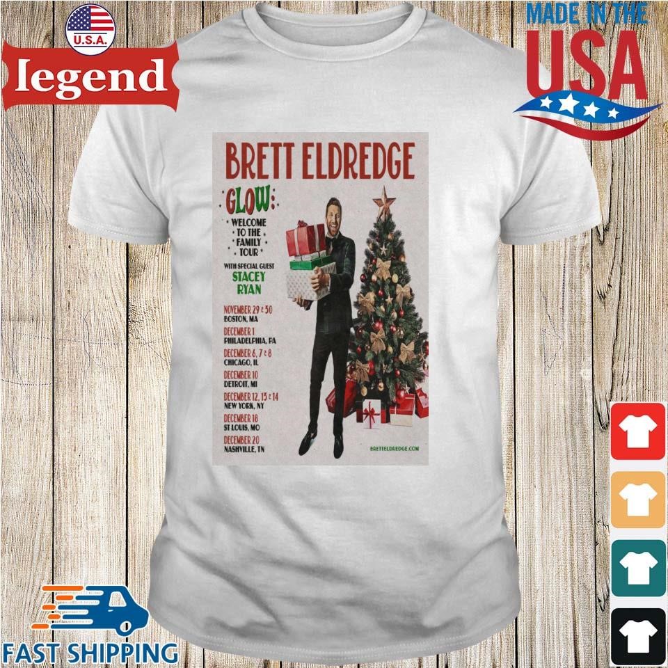 Brett Eldredge December 2024 Christmas Boston, MA, Chicago, IL, New York, NY, Saint Louis, MO, Nashville, TN Shirt