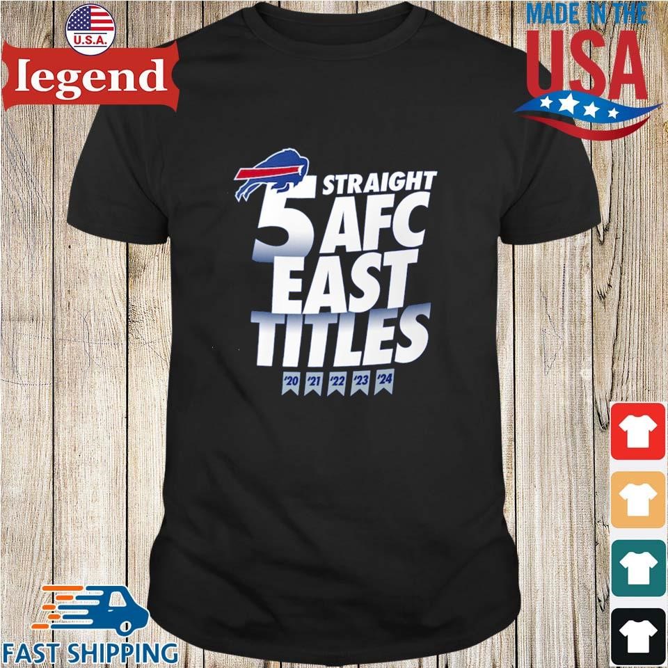 Buffalo Bills Five-Straight AFC East Division Champions Big & Tall Shirt