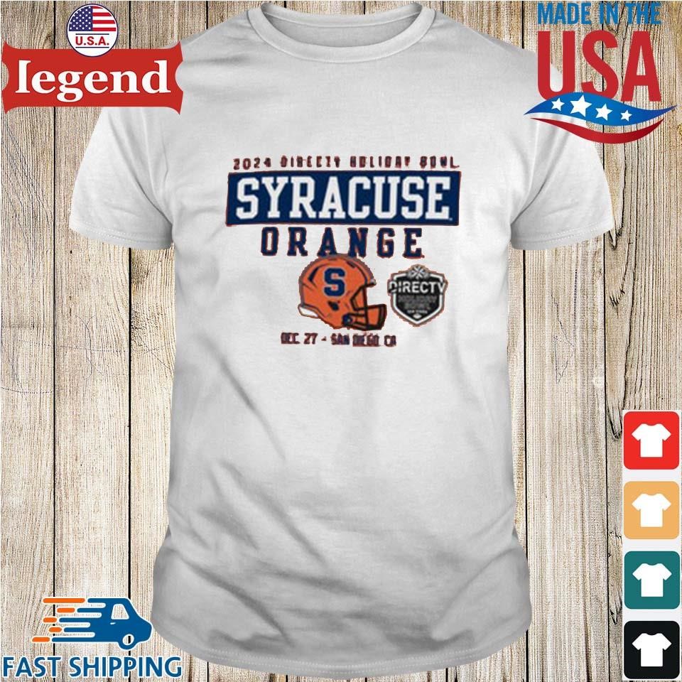 Champion Syracuse Football Holiday Bowl 2024 Helmet Shirt