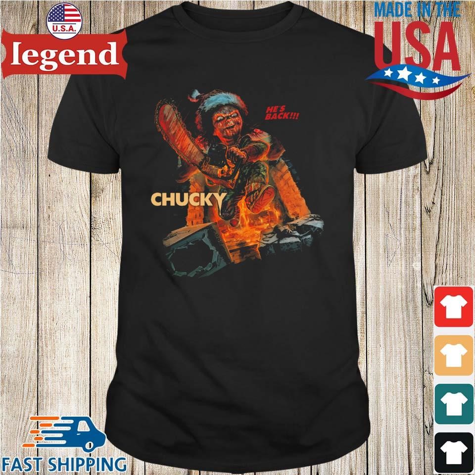 Chucky He’s Back Good Guy Holiday Horror Shirt