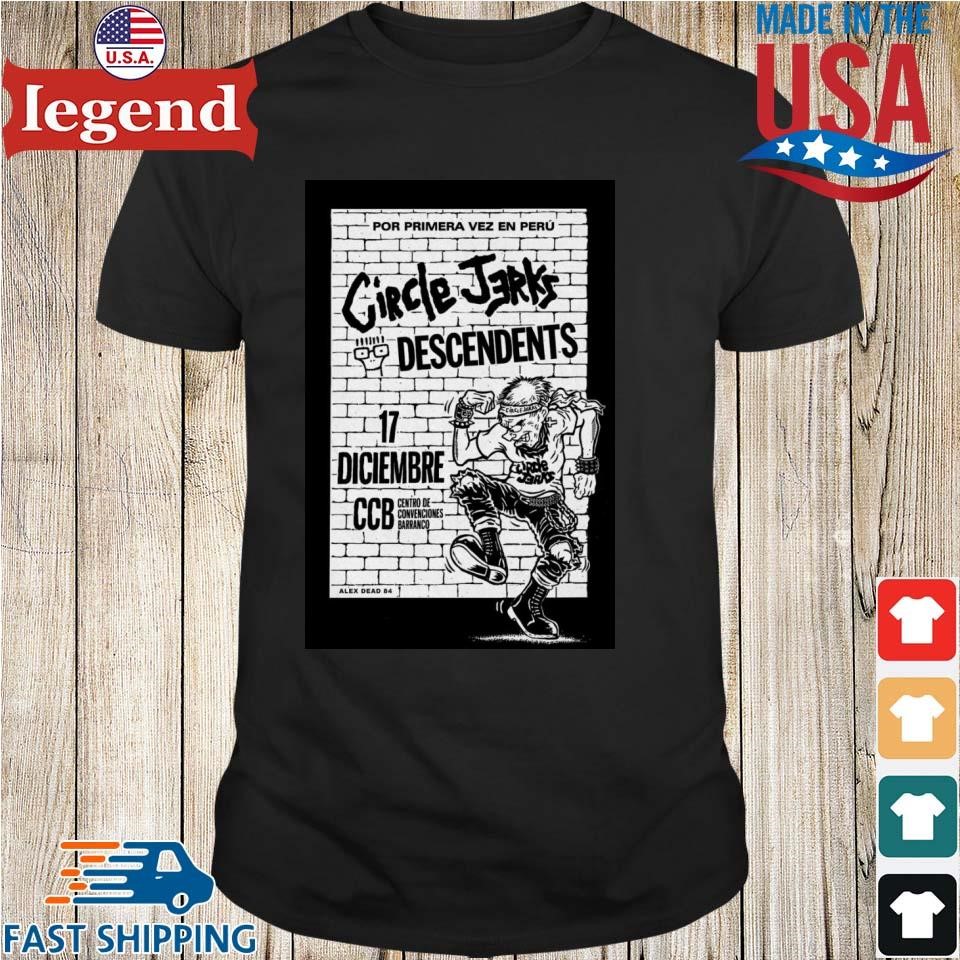 Circle Jerks & Descendents Dec 17, 2024 Lima, Peru Tour Shirt