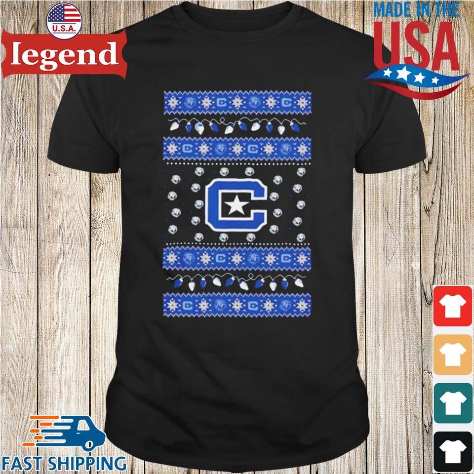 Citadel Bulldogs Logo Ugly Christmas Light Shirt