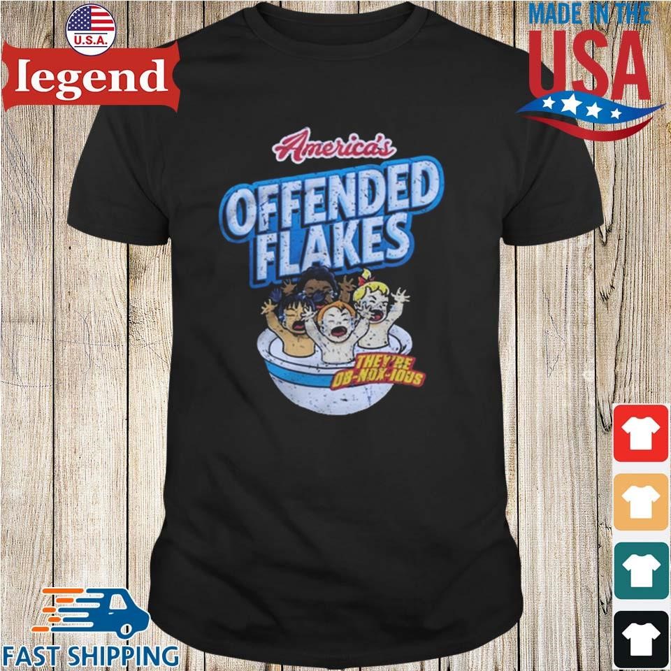 Derek Holland Wearing America's Offended Flakes They're Ob Nox Ious Shirt