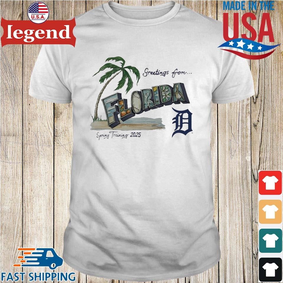 Detroit Tigers Greeting Florida Tiny Turnip Spring Training 2025 Shirt