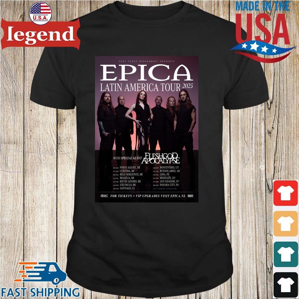 Epica Latin America Tour 2025 Shirt