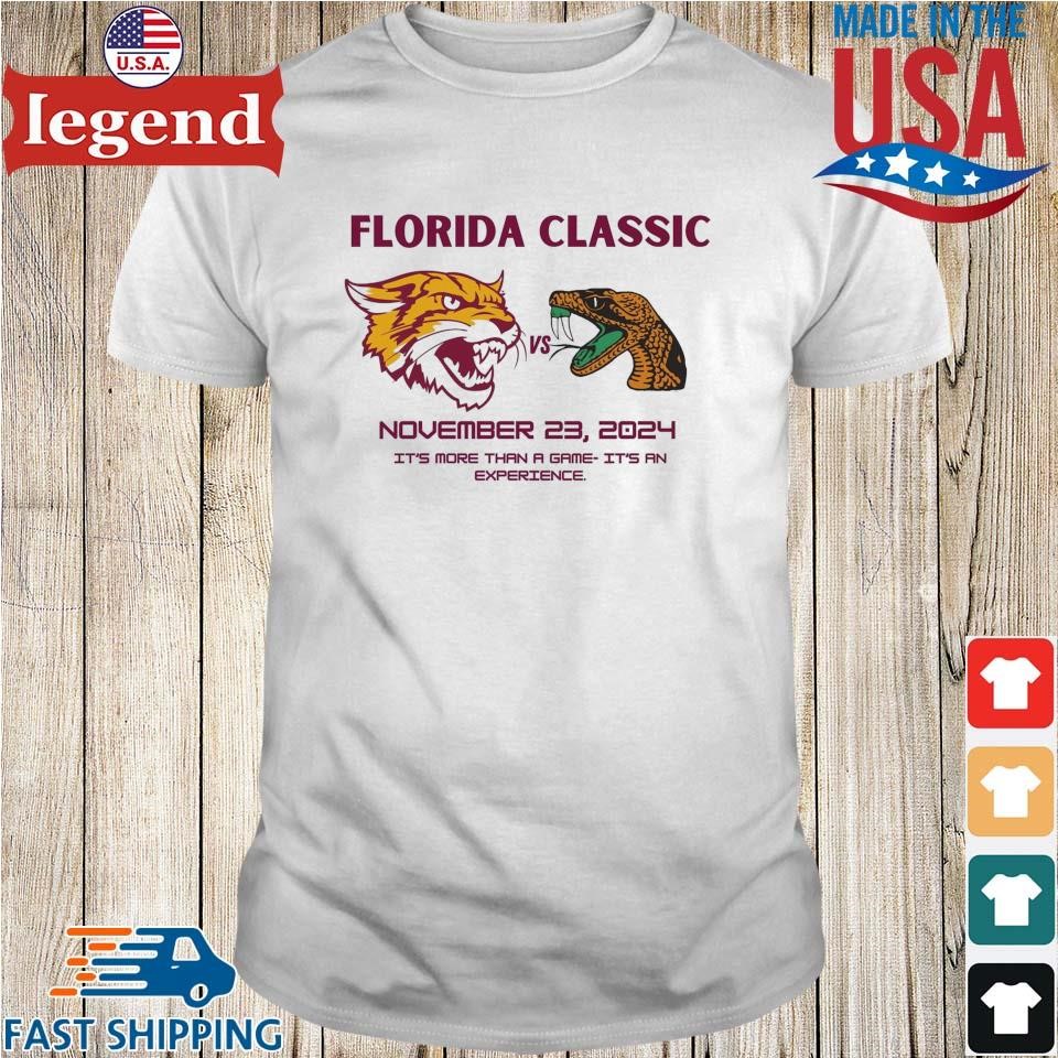 FAMU Rattlers Vs BCU Wildcats Florida Classic November 23 2024 Shirt