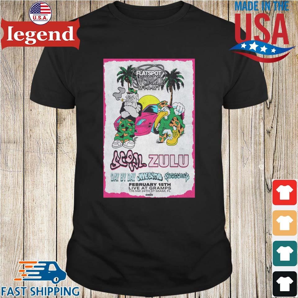 Flatspot World Miami At Gramps in Miami FL February 15 2025 Shirt