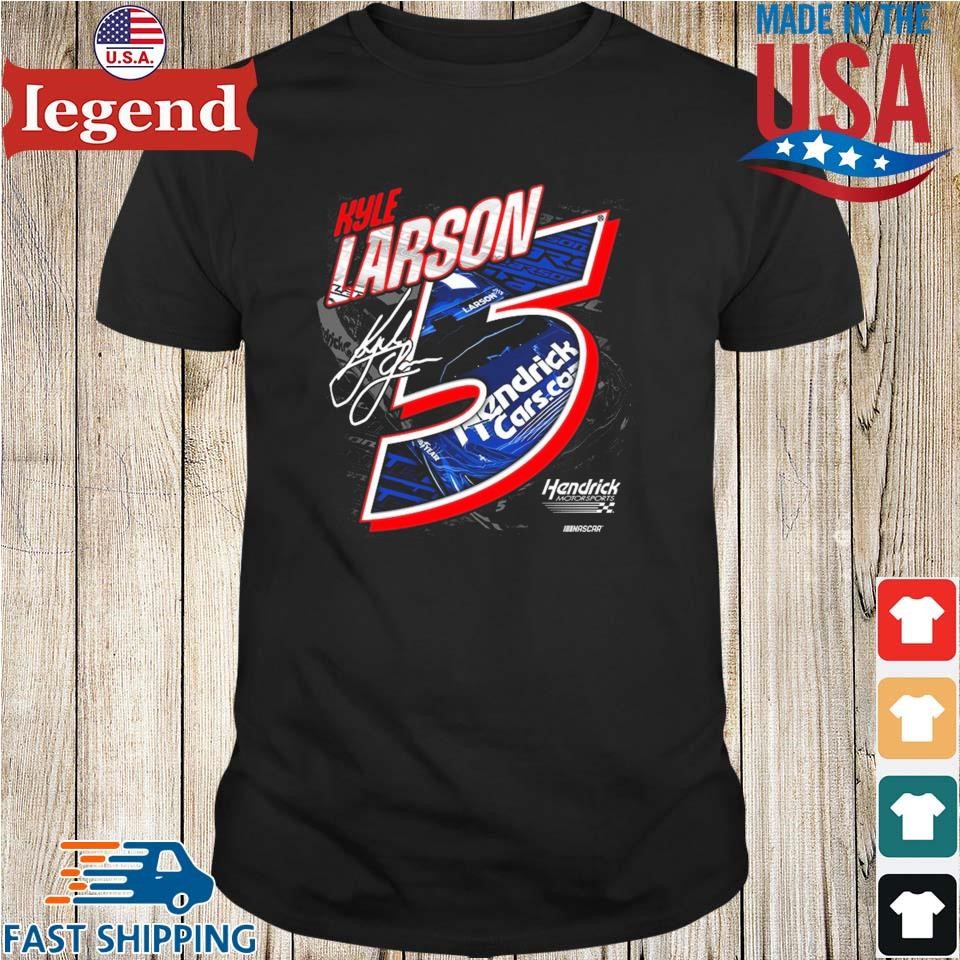 Hendrick Motorsports Team Collection Kyle Larson HendrickCars.com Signature 2025 Shirt