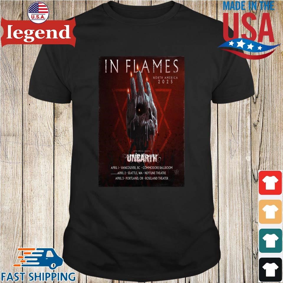 In Flames April 2025 North America Shirt