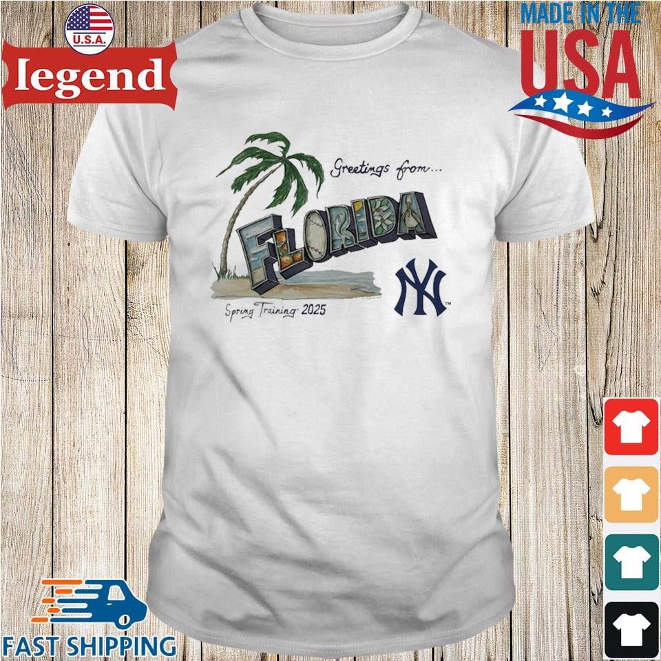 Infant New York Yankees Greeting Florida Tiny Turnip Spring Training 2025 Shirt