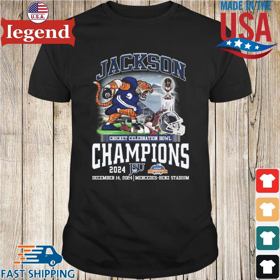 Jackson State Jaguars Cricket Celebration Bowl Champions 2024 Mascot Shirt