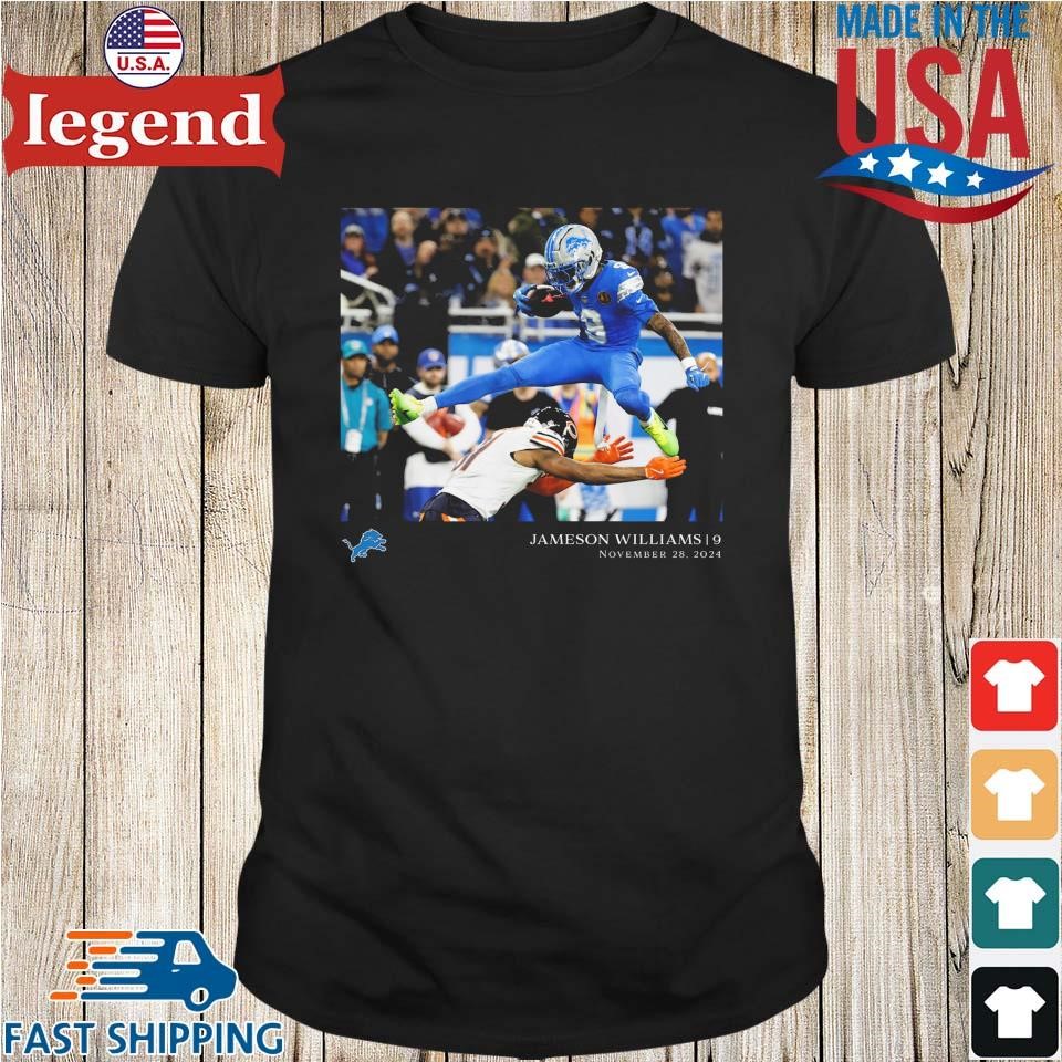 Jameson Williams Detroit Lions NFL Flash Features Week 13 Shirt