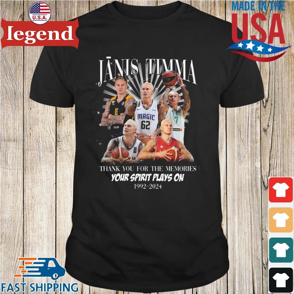 Janis Timma Thank You For The Memories Your Spirit Plays On 1992-2024 Shirt