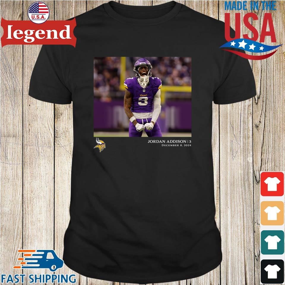 Jordan Addison Minnesota Vikings NFL Flash Features Week 14 T-shirt