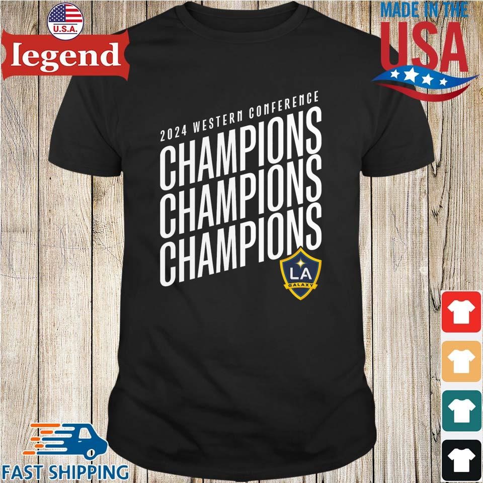 LA Galaxy 2024 MLS Western Conference Champions Shirt