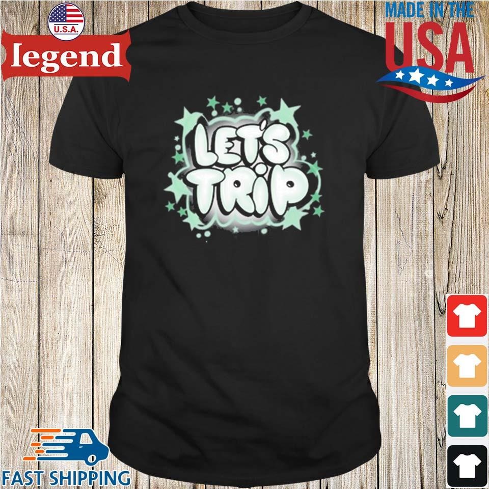 Let's Trip Mint Airbrush Shirt