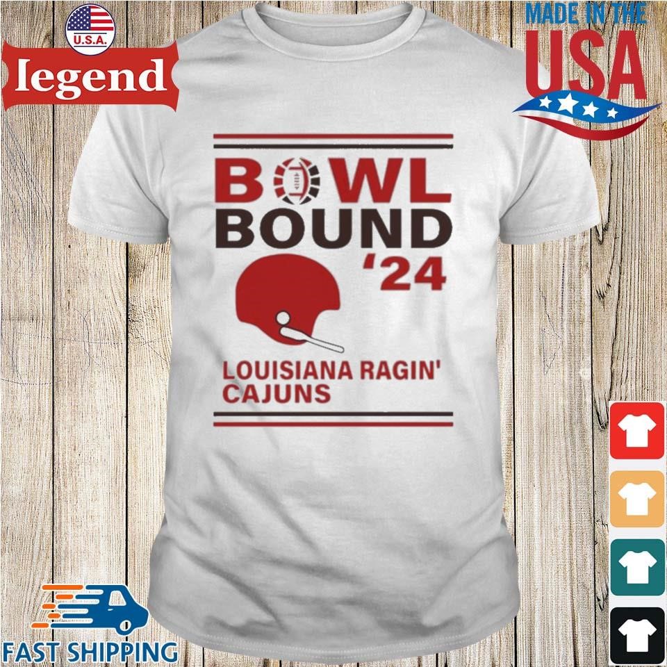 Louisiana Ragin' Cajuns 2024 Bowl Bound Helmet Shirt