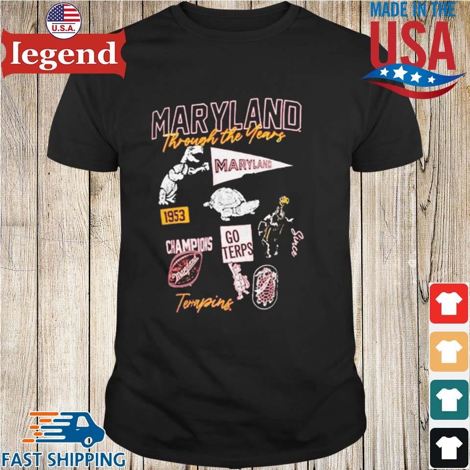 Maryland Terrapins Through The Years 2-Hit Shirt