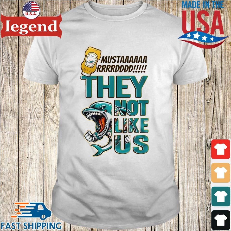 Miami Dolphins They Not Like Us Mustard Lamar Shirt