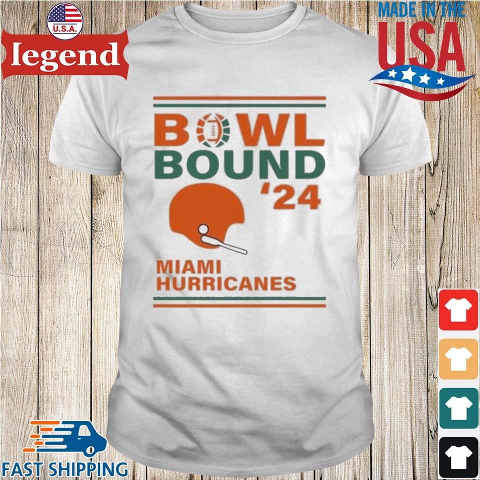 Miami Hurricanes 2024 Bowl Bound Helmet Shirt