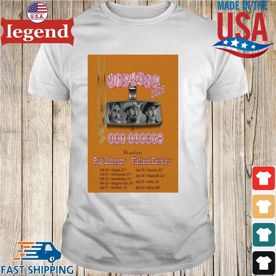 Midland Get Lucky Tour 2025 T-shirt