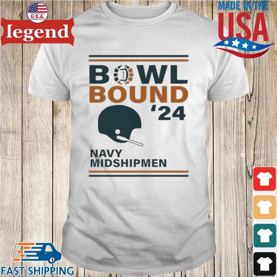 Navy Midshipmen 2024 Bowl Bound Helmet Shirt