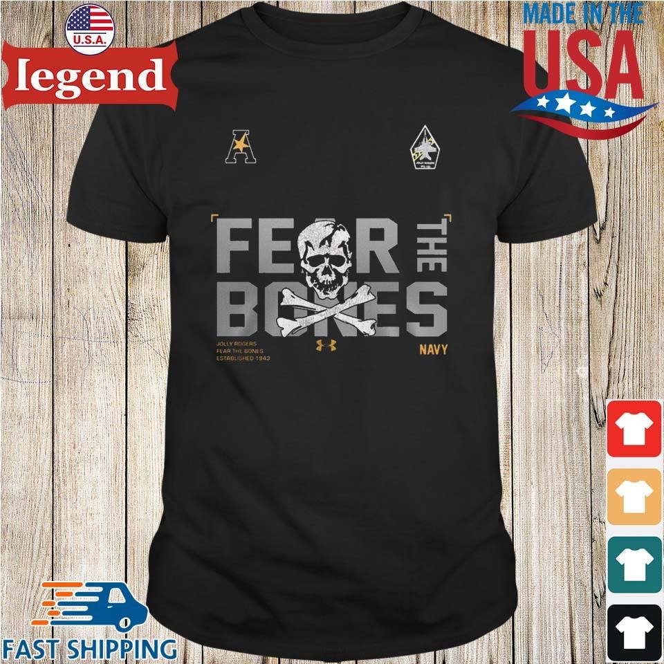 Navy Midshipmen Football Jolly Rogers For Champions CIC Shirt