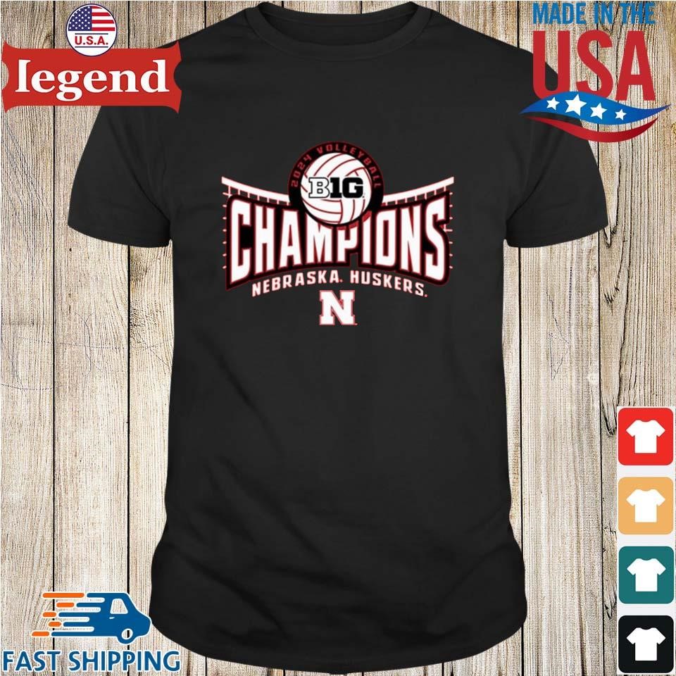 Nebraska Cornhuskers 2024 Big Ten Volleyball Champions Shirt