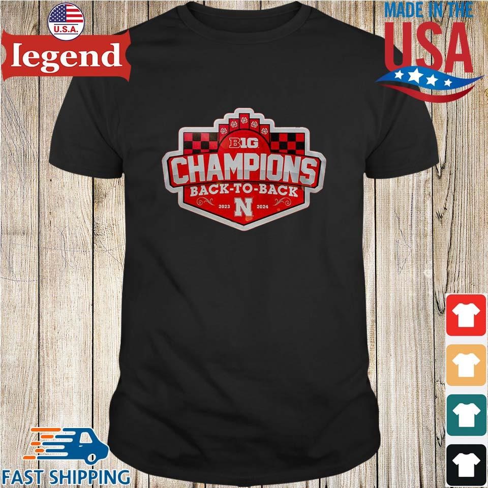 Nebraska Huskers Back To Back Big Ten Champions 2024 Shirt