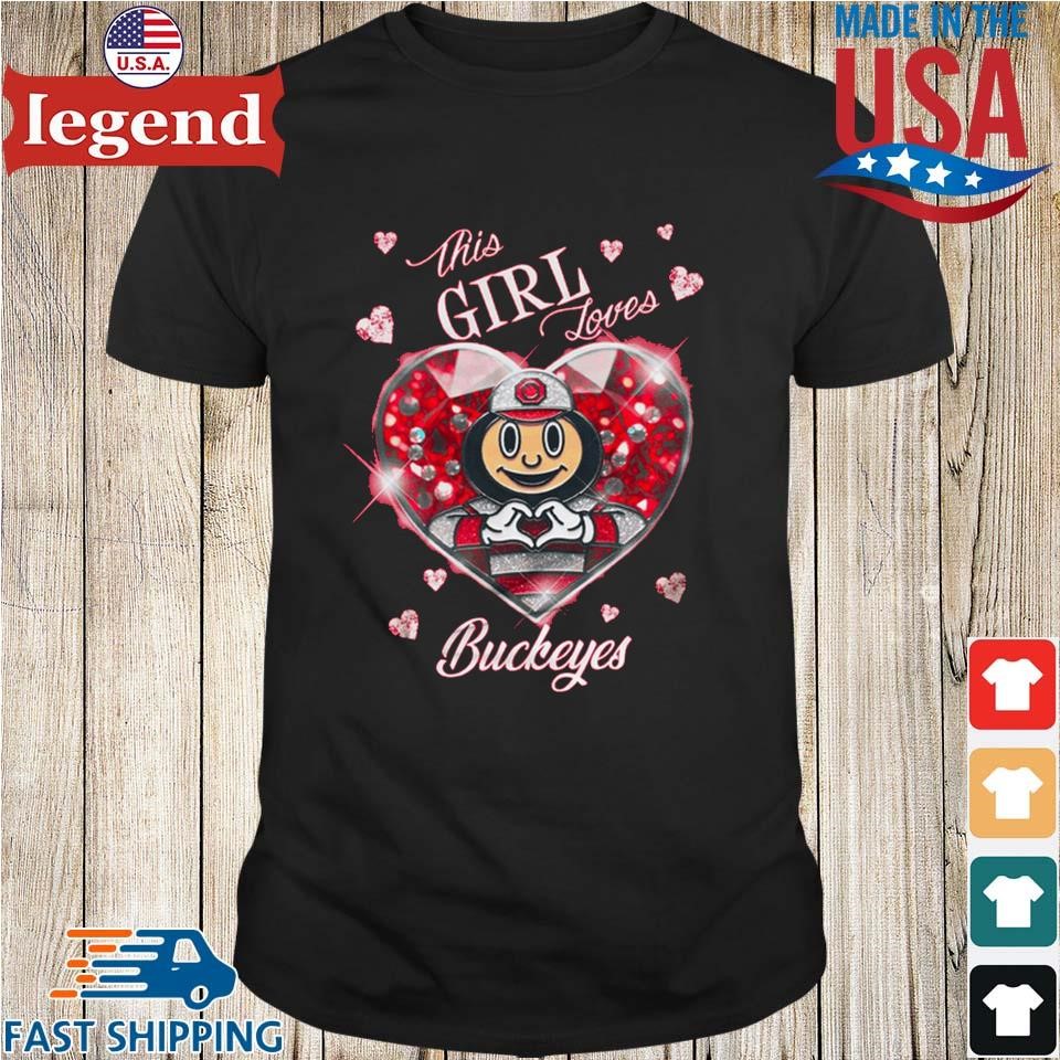 Ohio State Buckeyes This Girl Loves Buckeyes True Love 2025 Shirt